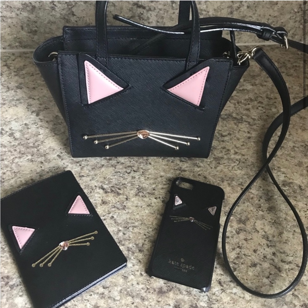 Kate Spade cat passport cover